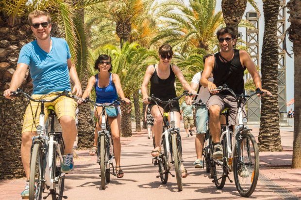 Mountain bikes can be tons of fun, and riding them can be great exercise. Photo Bike Tour Barcelona Electric Bike Tours Barcelona